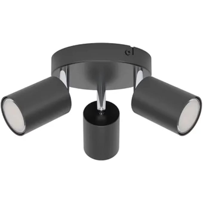 Eglo Opbouwspot Reciso-e - Zwart - 14cm - 3xgu10