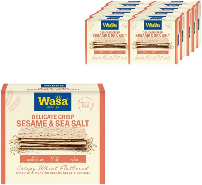 Wasa Delicate Crisp Sesame & Sea Salt - Cracker - 10 x 190gr
