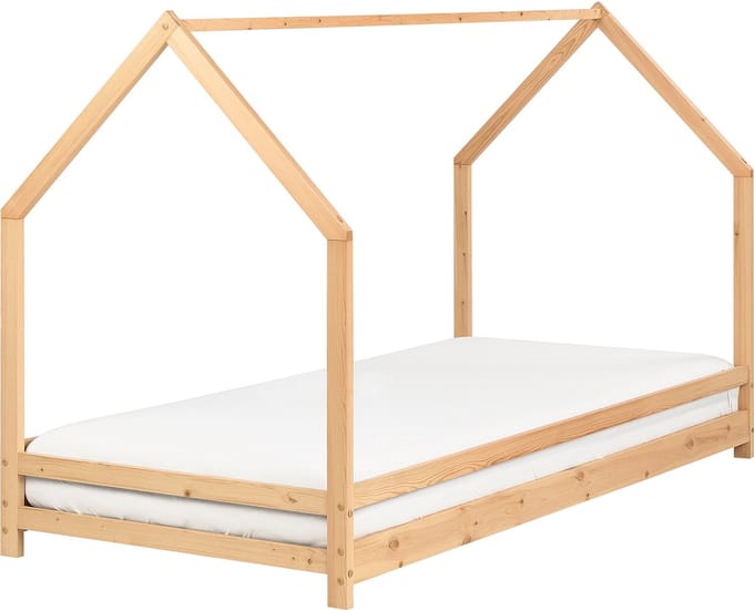 APPY - Kinderbed - Lichtbruin - 90 x 200 cm - Dennenhout