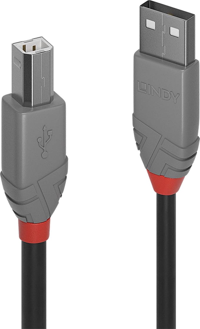 Lindy Usb A/M - B/M Printerkabel 0,5M Voor Pc, Snelle Communicatie