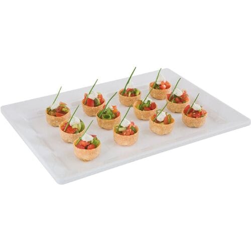 GGM Gastro (6 Stück) GN-Tablett 1/1 - PURE - Melamin - Höhe: 30mm - Weiß