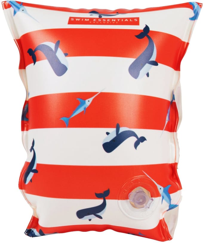 Swim Essentials Exclusive Zwembandjes Red White Whale (2-6 jaar)