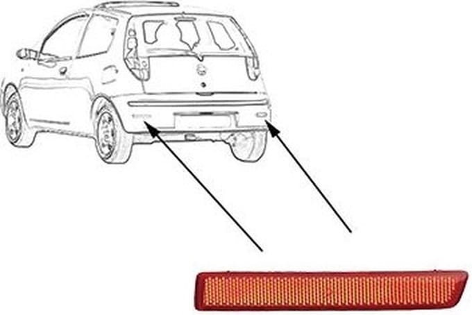VanWezel 1622940 - Catadioptre droite pour Fiat Croma de 2005 à 2007