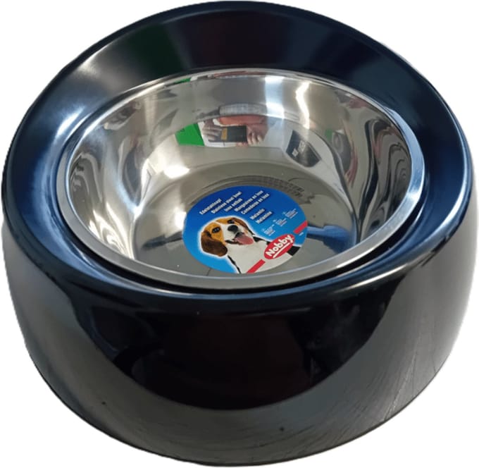 Nobby Eetbak Melamine - Zwart - 700 ml