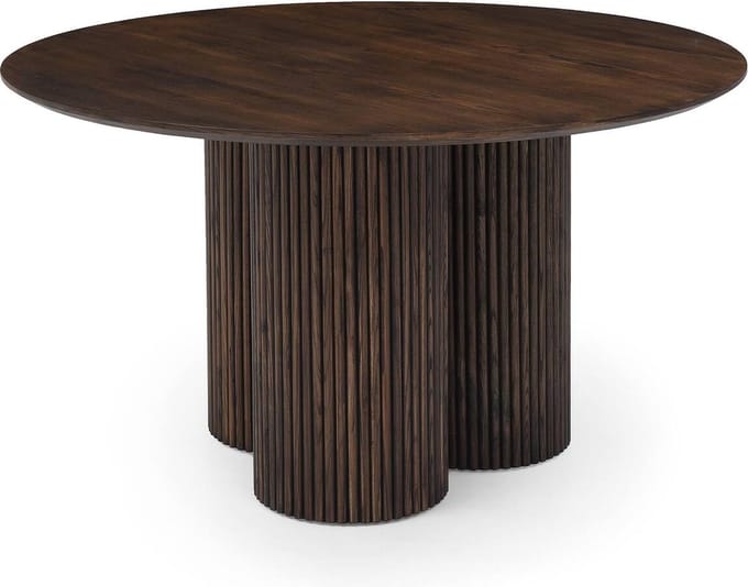 Goossens Melani Eettafel - Hout - 137 x 76 x 137 cm - Rond - bruin