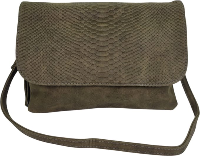 Dubbele clutch 100% vegan Eternel groen