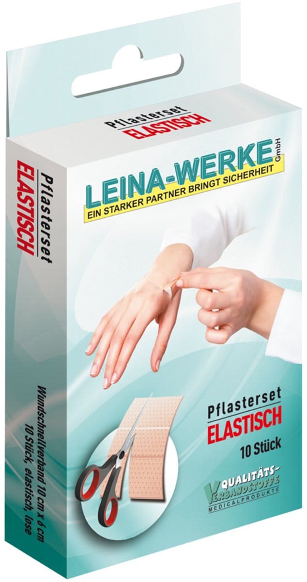 Verbandsetje elastisch, 10-delig, beige.