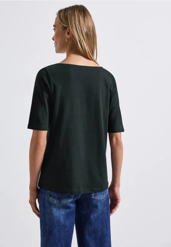 Shirt met boothals