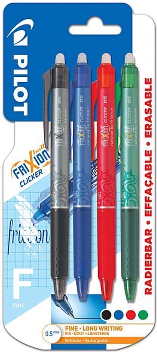 Pilot Frixion Set clickers 0,5 - 4 stuks