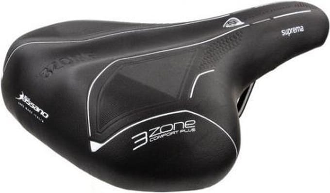 Zadel Selle Bassano Suprema 3Zone unisex zwart