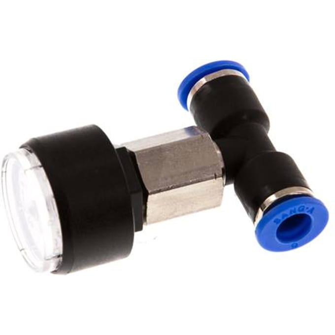 Manometer Recht 6 mm 0-10 bar