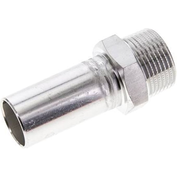 Perskoppeling - 22mm Buiseinde & R 3/4'' Buiseinde - RVS