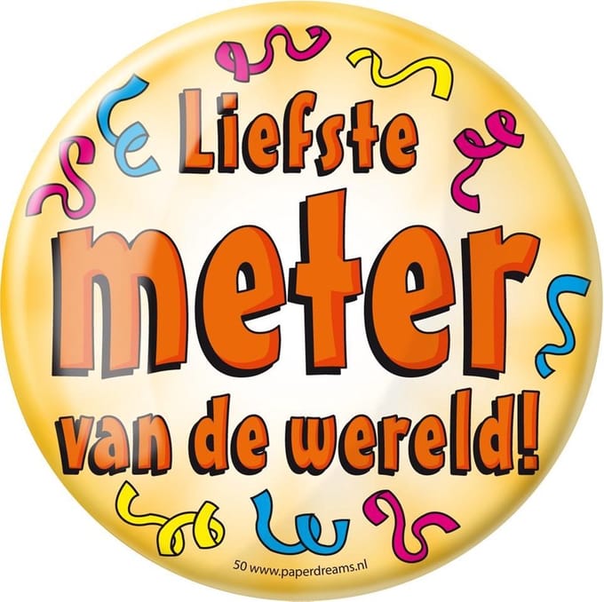 Paperdreams - Button XL - Liefste Meter