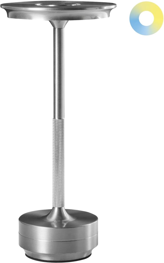 MAGO - Tafellamp - Zilver - Aluminium