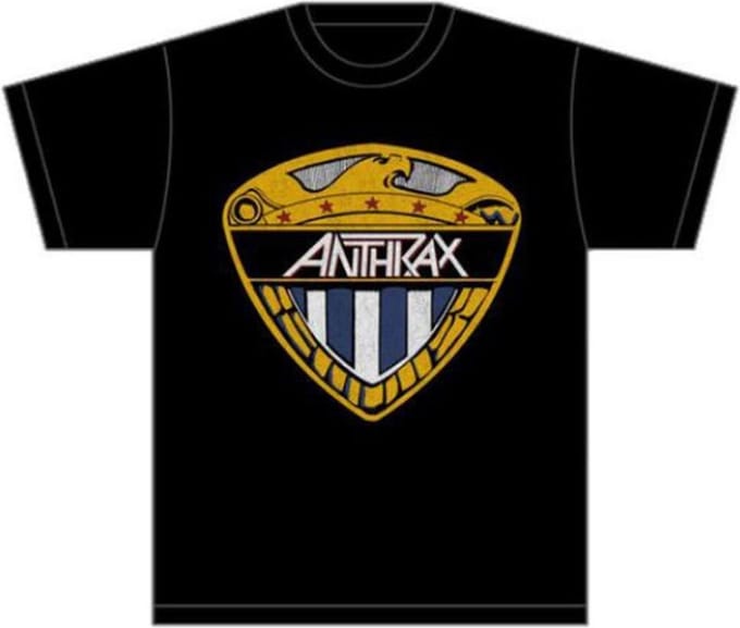 Anthrax - Eagle Shield Heren T-shirt - S - Zwart