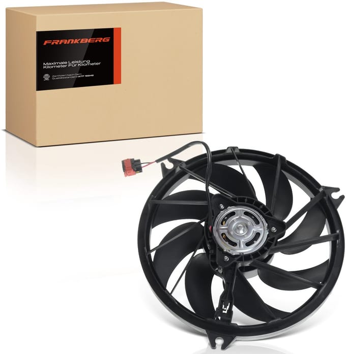 Frankberg 1x Motorradiator enkele ventilator