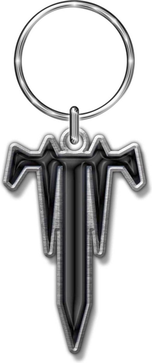 Trivium - T Sleutelhanger - Zilverkleurig/Zwart