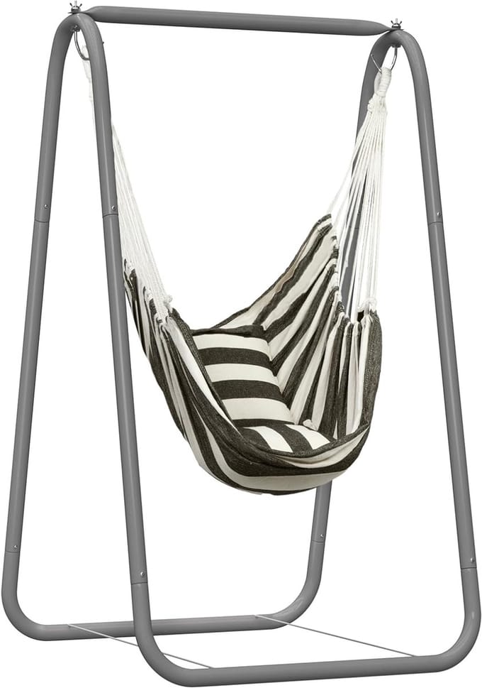 Hangstoel Standaard - Schommel Frame - Buiten Ontspannen - Stabiel A-Frame - 145 cm Hoog