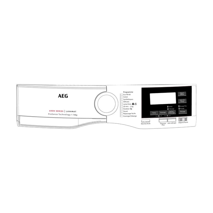 AEG controlepaneel, wit, AEG 140214460010