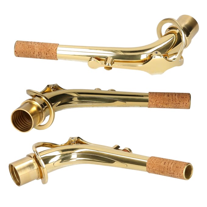 Altsaxofoon nek messing gebogen nek sax vervangend onderdeel sax accessoire Plated with nickel