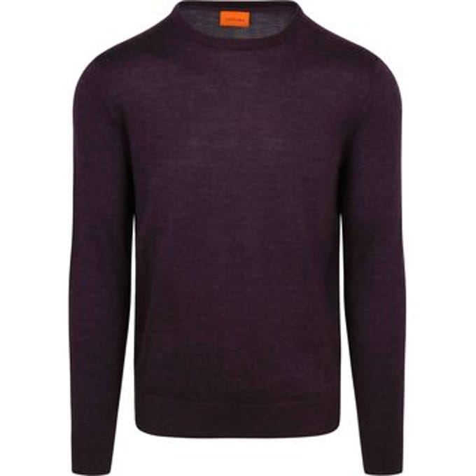 Suitable Merino Pullover Paars - Maat 3XL - Heren - Sweater
