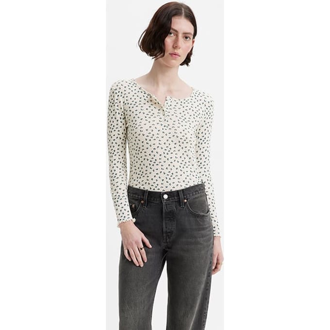 Levi's Dry Blouse Ecru Taglia: XXS | Maglie a manica lunga Outlet | Donna | Marrone