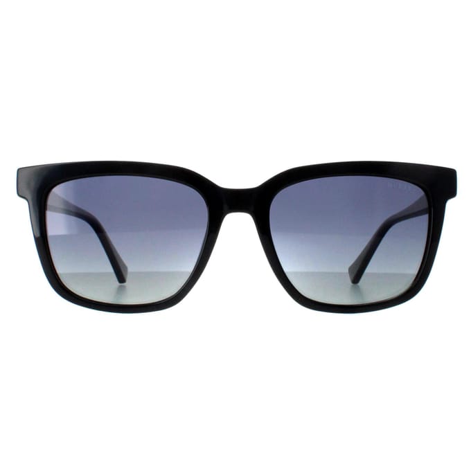 Guess GU00050 01D glanzend zwarte smoke gepolariseerde zonnebril