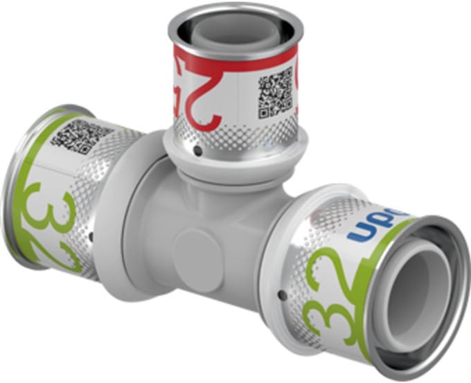 Uponor S-press Plus PSSU T-stuk - 32x25x32mm pers composiet