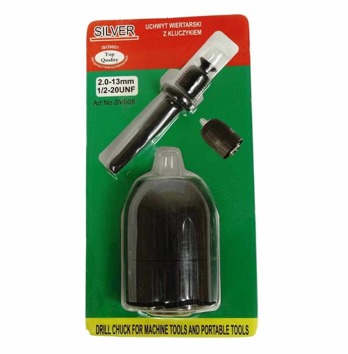 Silver Serie - Boorkop met SDS+ Adapter - 13mm - Snelspanmechanisme - Volledig Metaal