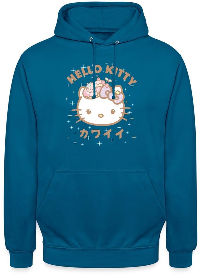 Hello Kitty Kawaii Stijlen Met Sterren Hoodie Unisex