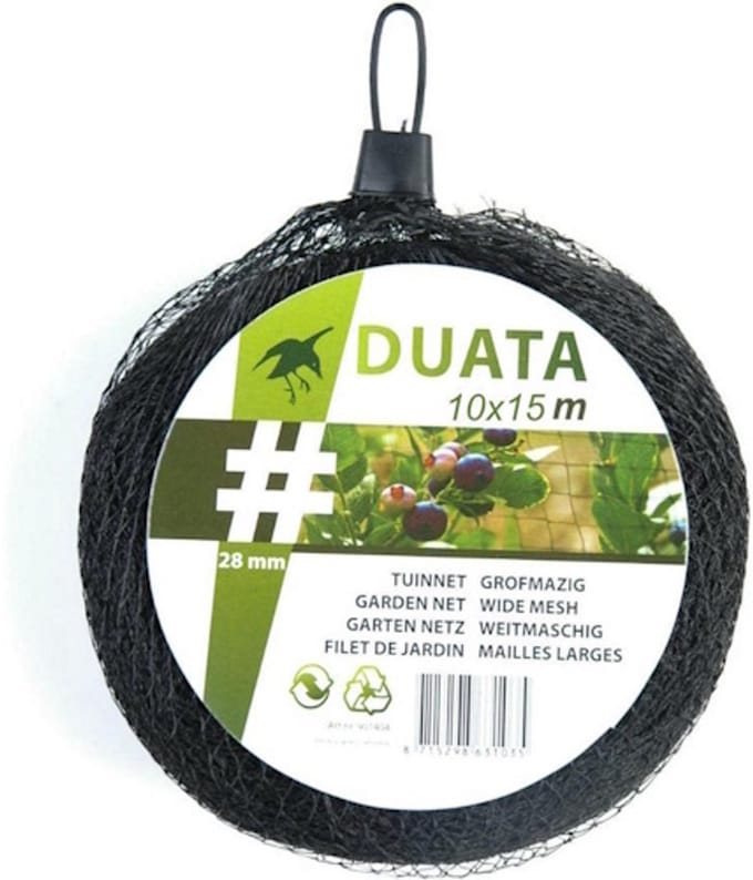Fruitnet zwart 10x15 m