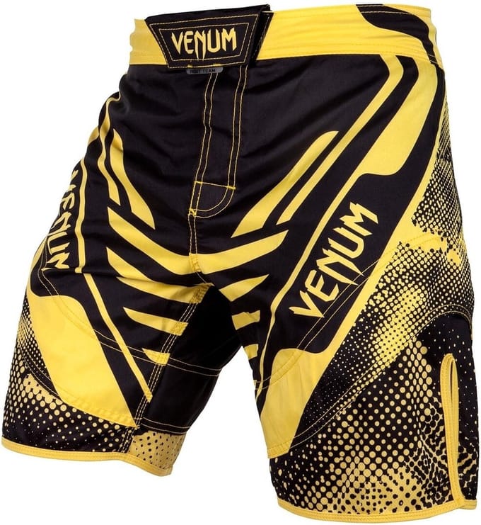 Venum Technical MMA Fight Shorts Zwart Geel