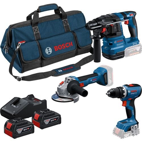 Bosch Professional Accu combiset 3-delig 18V 4.0Ah in tas - 0615A50094