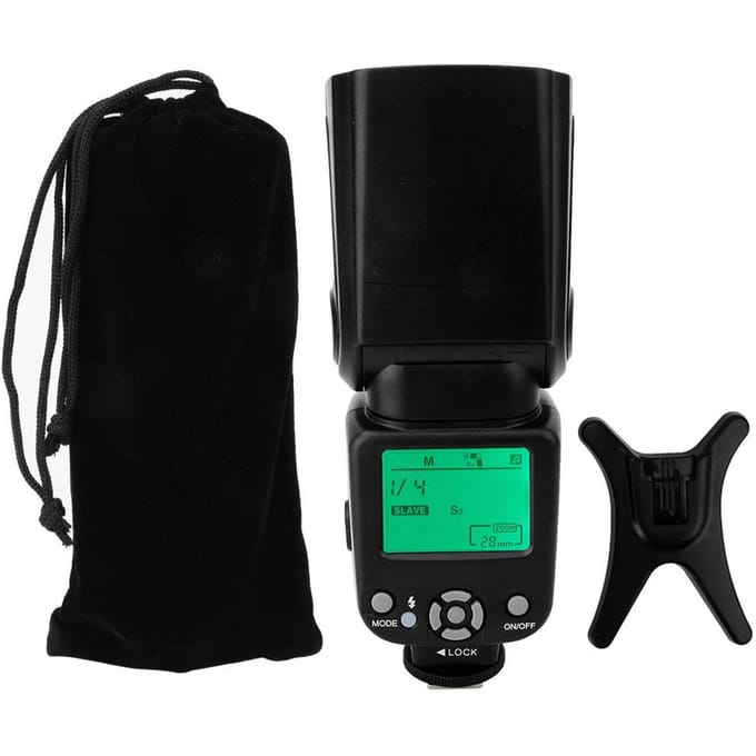 TRIOPO TR-960II Professionele Flitser Op camera Externe Speedlite voor Canon Nikon wit