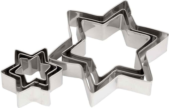 Cosy & Trendy Uitsteekvorm Set6 Star 2.5-9cm H2cm