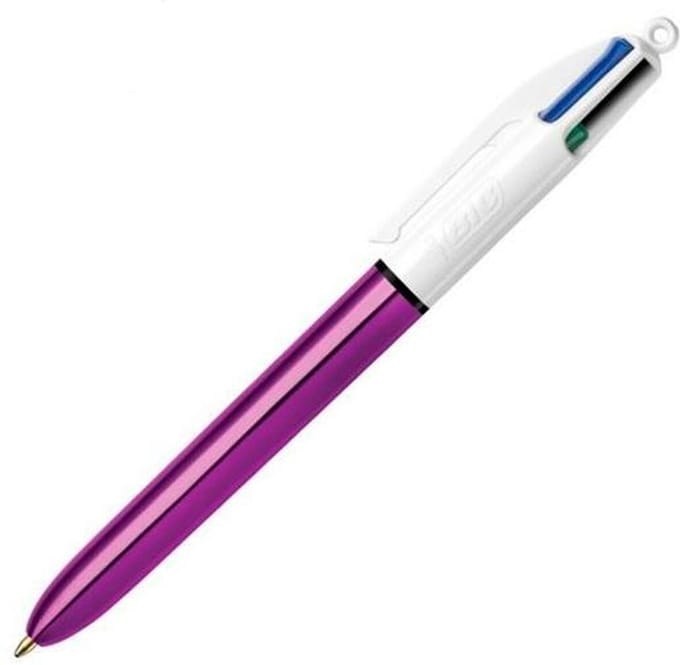 Pen Bic Shine Silver 12 Stuks