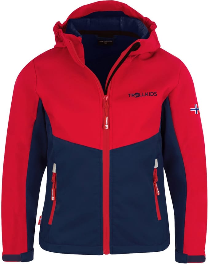 Trollkids Kristiansand Jas Rood,Blauw 104 cm Kinderen