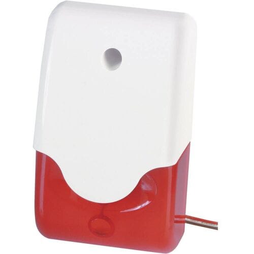 ABUS SG1681 Alarmsirene met flitslicht 100 dB Rood Binnen, Buiten 12 V/DC
