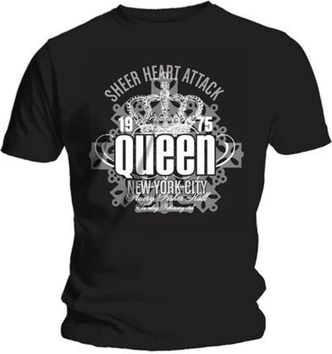 Queen - Sheer Heart Attack Heren T-shirt - L - Zwart