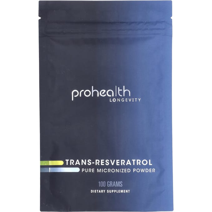 Trans-Resveratrol, Puur Gemalen Poeder, 100G