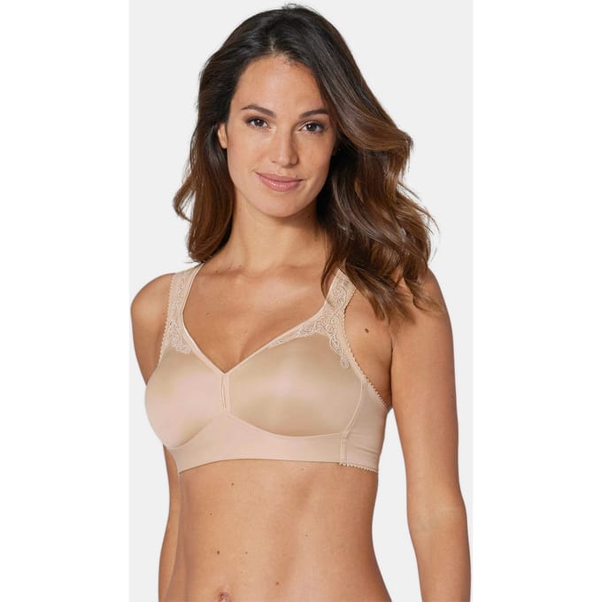 Minimizer-beha zonder beugel - karamel - Gr. 75 D van Goldner Fashion