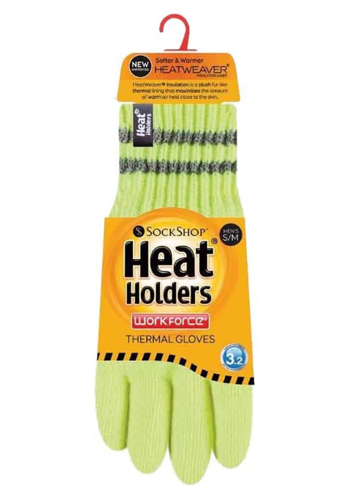 Heat Holders - Hi-Vis reflecterende handschoenen voor heren - Hoi Vis Geel