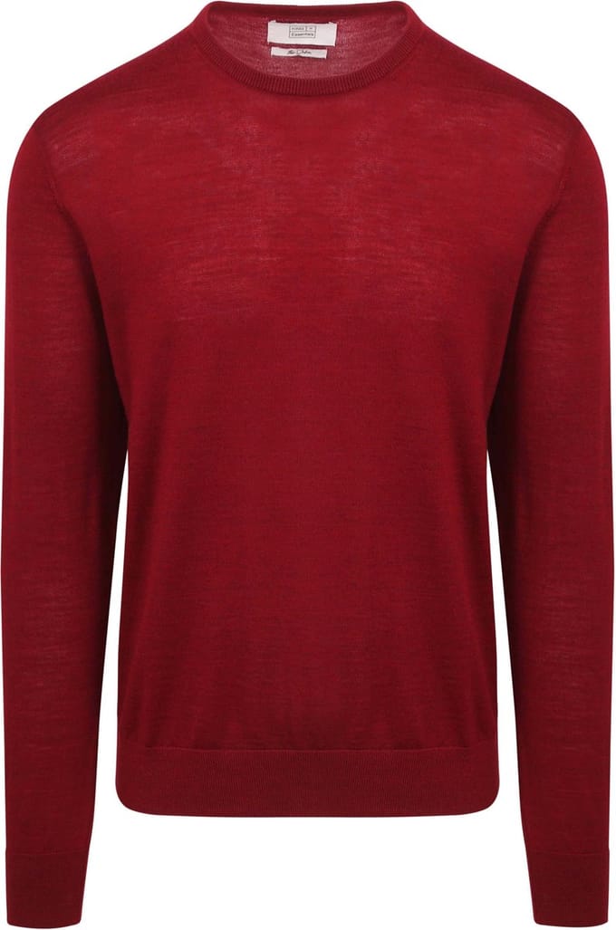 King Essentials The John Pullover Merino Rood - Maat XXL - Heren - Pullovers