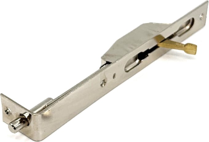 TQ4U bascule kantschuif - 203 x 25 x 25 mm - Incl. sluitplaat - Verchroomd