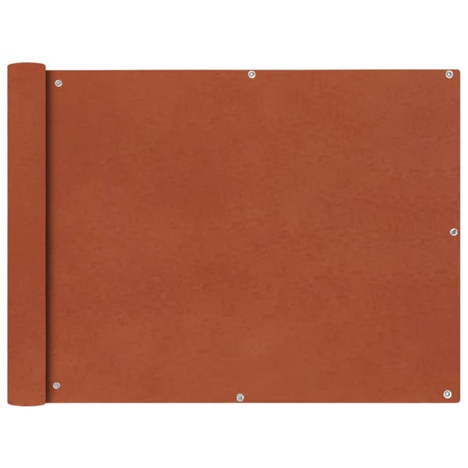 vidaXL - Balkonscherm - Oxford - textiel - 90x400 - cm - terracotta