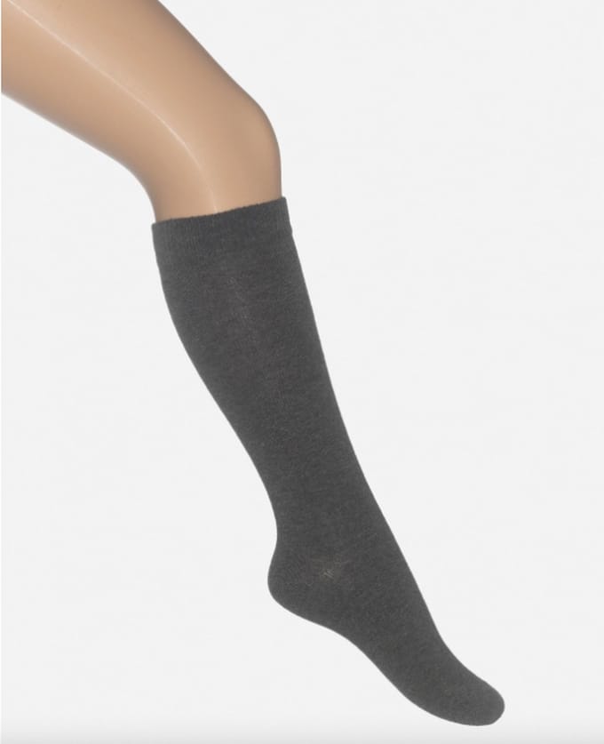 Bonnie Doon kniekousen 31/34 dark grey heather