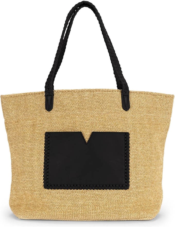 LES VISIONNAIRES Nea Shopper Tas 50 cm - 34 L - black-cream