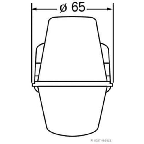 Zijmarkeringslicht HERTH+BUSS ELPARTS 82710042