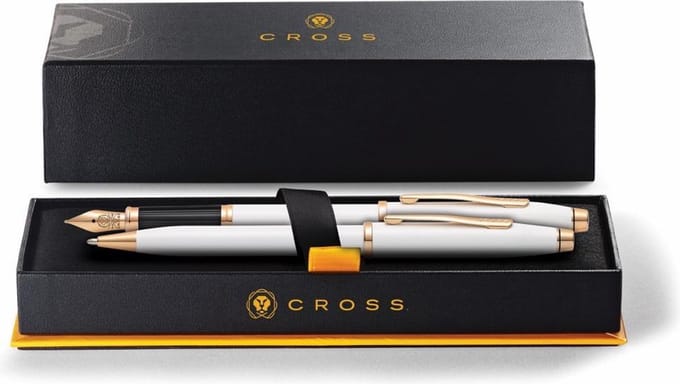 Cross – Cadeauset – Balpen & Vulpen – Century || - Parelmoer wit gelakt