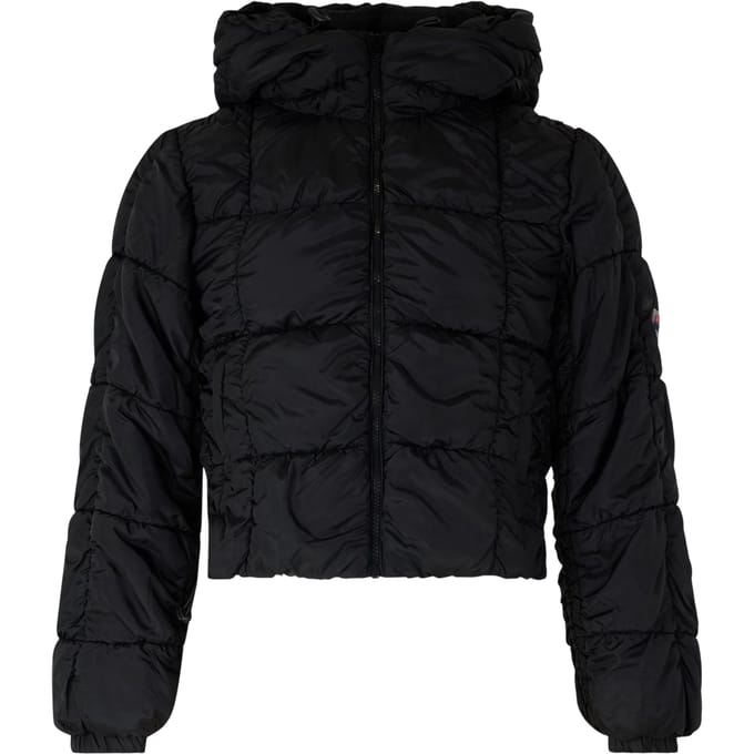 Diesel Dames/Dames Korte Pufferjas met Capuchon (Kaviaar)